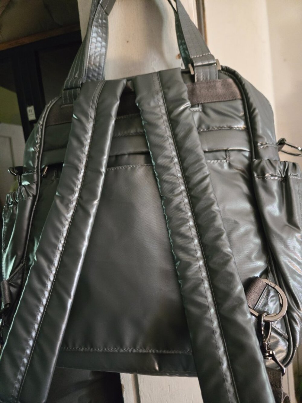 Legacy Collection Mini Puddle Jumper Convertible Tote Bag (in Metallic Storm) - Picture 6 of 7